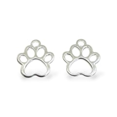 Mini dije huella mascota 8 mm baño de plata / unidad 0