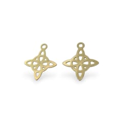 Mini dije nudo de bruja 14 mm gold-filled / unidad 0