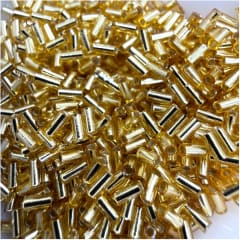 Canutillo cuentas de miyuki 3 mm dorado gold / gramo 0