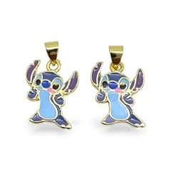 Dije colgante Stitch 15x18mm broma / unidad 0