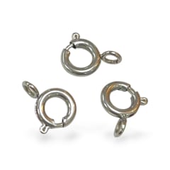 Broche salvavida 6 mm acero plateado / unidad 0