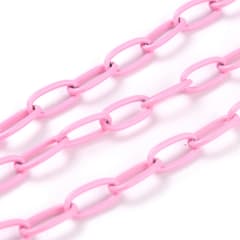 Cadena eslabón clip esmaltado colores latón / metro 0