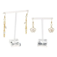 Exhibidor aros zarcillos pendientes acrílico transparente / unidad 0