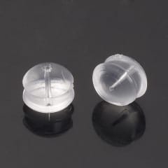 Tapones 5x4 mm estilo Hamberger de goma para aros 0