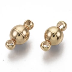 Broche redondo magnético Dorado / set 0