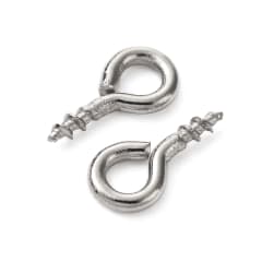 Cáncamos clavija Acero plateado / 50 uds 0