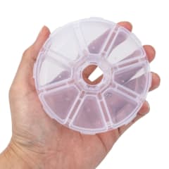 Caja organizadora circular con divisiones no extraíbles / unidad 3