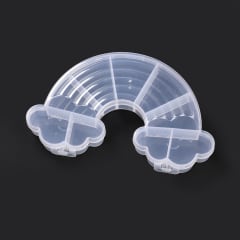 Caja organizadora arco iris con divisiones no extraíbles / unidad 0