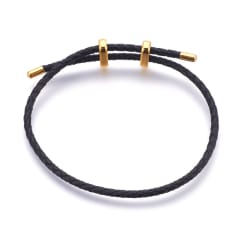 Base de pulsera de cuero ajustable / unidad 0