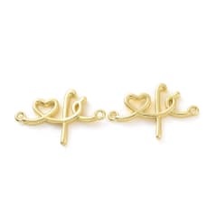 Dije conector fe religioso baño de oro platino / unidad 0