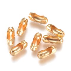 Broche conector cadena militar balines acero / unidad 0