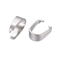 Porta dije Valier acero plateado / 10 uds 0