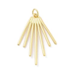 Maxi dije colgante abanico líneas baño de oro / unidad 0
