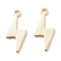 Dije colgante rayito 14 mm baño de oro / unidad 0