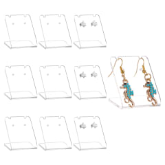 Exhibidor chico de aros zarcillos pendientes de acrílico transparente / unidad 0