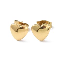 Aros topo topito segunda etapa corazón 8 mm acero / par 0