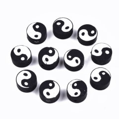 Pasador arcilla polimérica Yin Yang fimo / 12 uds 0