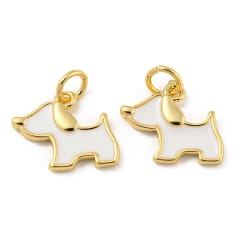 Dije esmaltado perro mascota dog lover / unidad 0