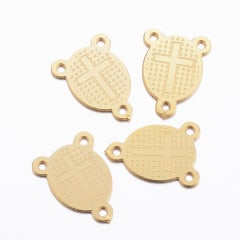 Dije vitela centro rosario virgen cruz milagrosa acero / unidad 0