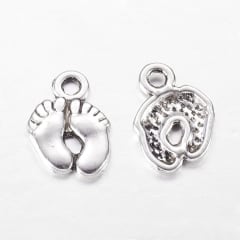 Dije colgante pie de bebé baby shower  / 5 uds 0