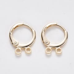 Base de aros catalán doble baño de oro / par 0