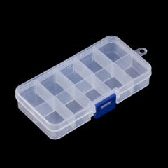 Caja organizadora 10 divisiones extraíble 14.5x7cm / unidad 0