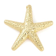 Maxi dije pasador estrella de mar 30 mm baño de oro / unidad 0