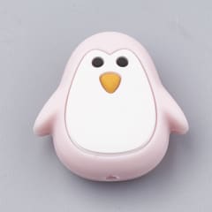 Mordedor pasador silicona pingüino bebé portachupete / unidad 0