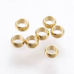 Grapas Escalachin aprietes 2 mm acero dorado / gramo 0