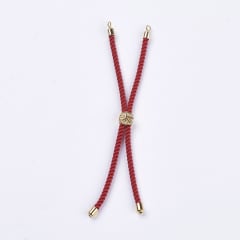 Base de pulsera cordón torcido ajustable / unidad 0