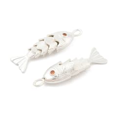 Maxi dije colgante pez 33 mm verano baño de plata / unidad 0