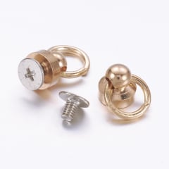 Pin con tornillo enroscable + argolla / par 0