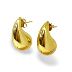 Aros topo topito gota lisa acero / unidad 0