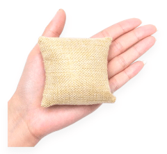 Exhibidor cojín almohada mostrario de gamuza para pulseras  / unidad 0