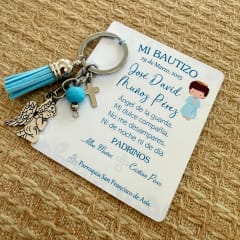 Souvenir llavero recuerdo bautizo comunión confirmación bebé niño niña / docena 0