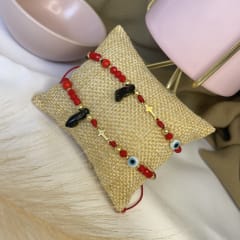 Pulsera protección cruz azabache hilo rojo ajustable / unidad 0