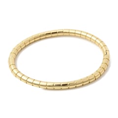 Pulsera con bisagras forma columna 6 cm baño oro / unidad 0