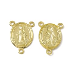 Dije vitela marieta centro rosario virgen milagrosa baño oro / unidad 0