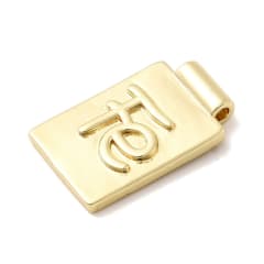 Dije pasador escapulario fe 18.5 mm baño de oro / unidad 0