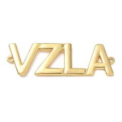 Maxi Dije conector Vzla Venezuela 43 mm baño de oro / unidad 0