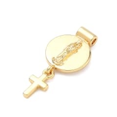 Dije pasador escapulario virgen chinita Chiquinquirá baño oro / unidad 0