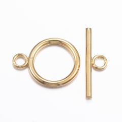 Broche marinero 21 mm acero dorado / set 0