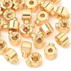 Grapa apriete posicionadora 3x2.5 mm baño oro platino / unidad 0