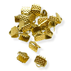 Terminal maleta 7 mm tapa cuero acero / 12 uds 0