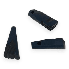 Dije pasador Azabache mano puño 12 a 13 mm / unidad 0