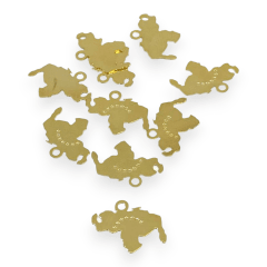 Mini Dije mapa Venezuela Gold-filled  / unidad 0
