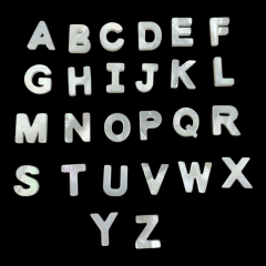 Letras pasadoras abecedario 10 mm nacar / unidad 0