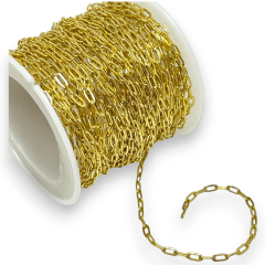 Cadena eslabón mini clip 4x2 mm acero / metro 0