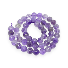 Sarta abalorios cuentas piedra amatista / tira 2