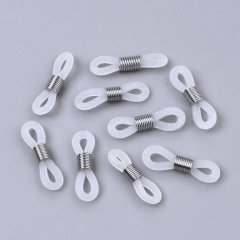 Gomitas sujetadoras lentes gafas aleación plateado / par 1